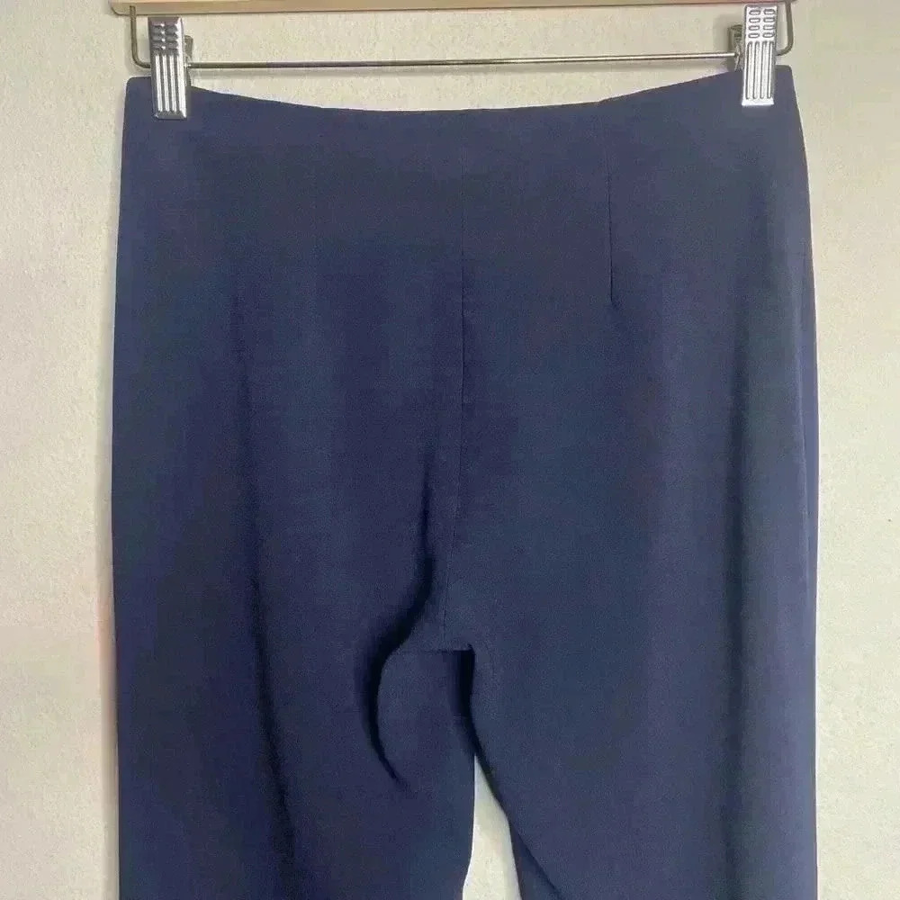 Galvan London Pants Flare Ruffle Hem Pull On Trouser Pants Blue Size 2 - Picture 6 of 10